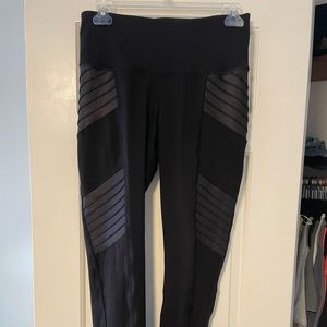 Old Navy Leather Black Leggings
